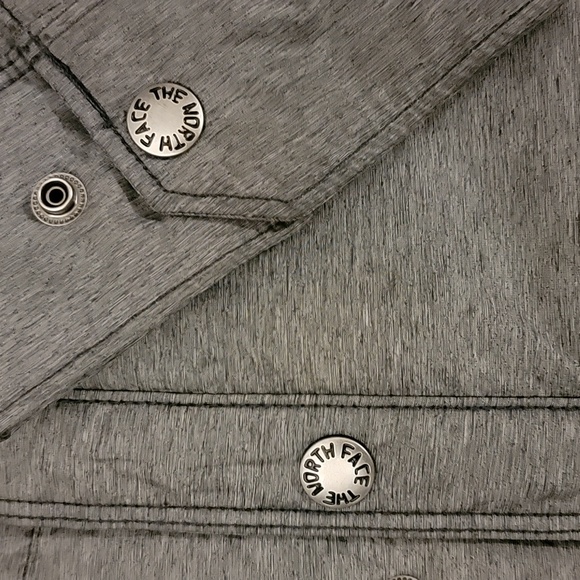 THE NORTH FACE button-up shacket Sz L Heather blue men's - Picture 2 of 7